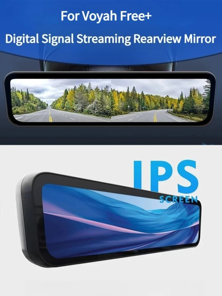 Dash Cam For Voyah Free+ 2022-2026 Car Streaming Rearview Mirror Digital Signal HD Night Vision IPS Screen Car Accessories