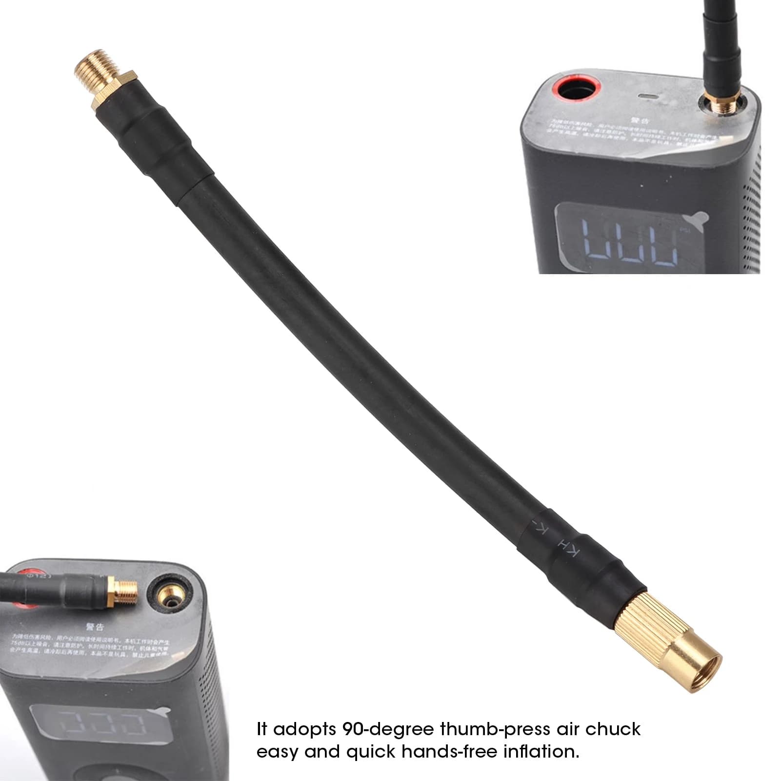 Tubo della pompa del pneumatico 6.3in tubo di prolunga del gonfiatore del pneumatico tubo della pompa dell'aria adatto per Xiaomi gonfiatore elettrico bicicletta moto Automobile