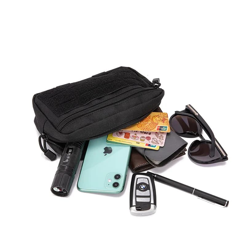 Borsa Tattica Molle per Telefono Cellulare, Borsa da Cintura EDC, Borsa Porta Attrezzi di Emergenza EMT, Kit di Pronto Soccorso, Borsa da Caccia