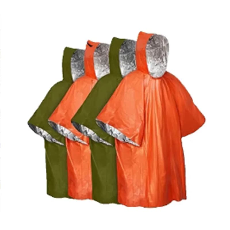 1PC impermeabile di sopravvivenza di primo soccorso esterno campeggio natura selvaggia isolamento di emergenza equipaggiamento caldo protezione del corpo coperta di sopravvivenza