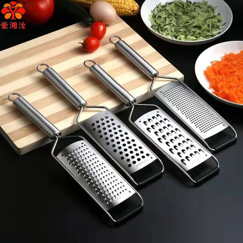 Aixiangru-Grattugia per formaggi, Grattugiate per verdure scorza di limone, Coltello da cucina, Gadget per la casa, Accessori per la cucina, Spinta in acciaio inossidabile 304
