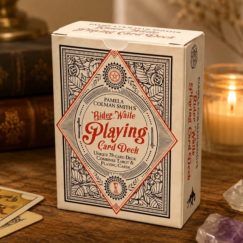 RWS Playing Card Deck: 78-Card Poker Deck Illustrated with RWS Images, Combines Tarot and Playing Cards 9*6cm, Double-embossed