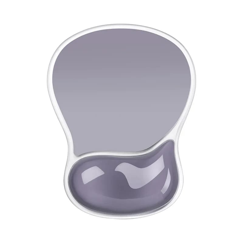 Tappetino per mouse con colore sfumato, supporto per polso antiscivolo, tappetino per mouse ergonomico con poggiapolsi, tappetino per mouse in silicone trasparente