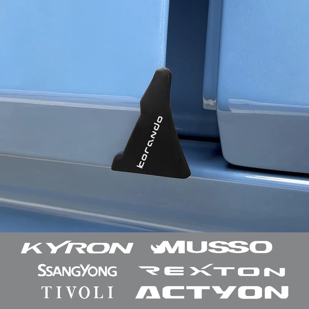 Car Door Corner Anti-Collision Sticker Protective Covers For Ssangyong Korando Kyron Musso Rexton Tivoli Actyon Car Accessories
