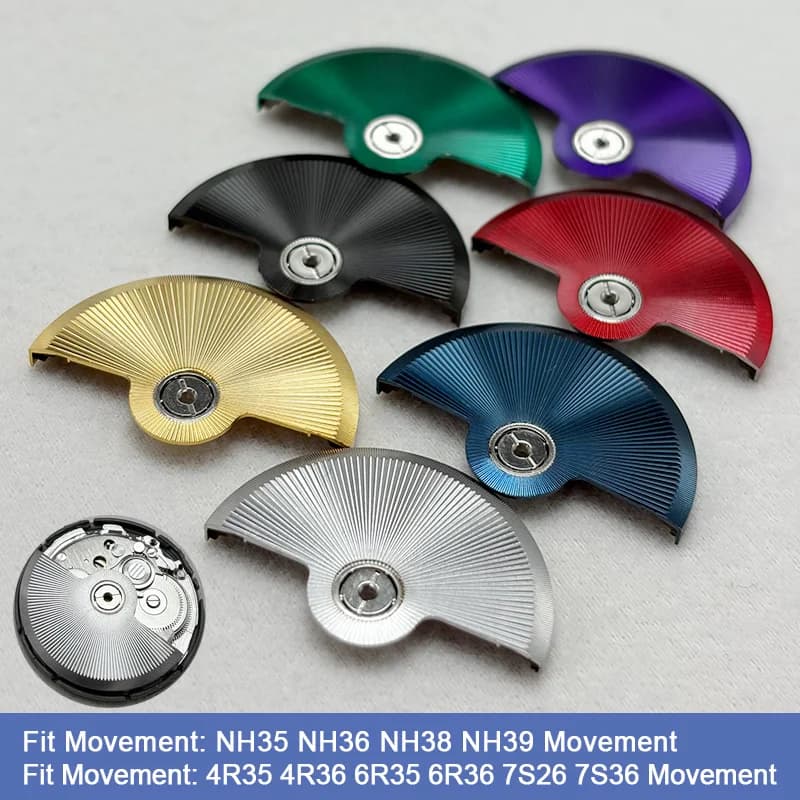 NH35 Series Automatic Movement Rotor Pendulum Oscillating Weight Hammer Automatic Rotor Part Fits NH38 NH39 NH35 NH36 Movement