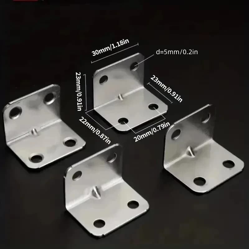20-piece angle iron table, chair, wardrobe, cupboard, fixed connector, 90-degree angle iron plate bracket