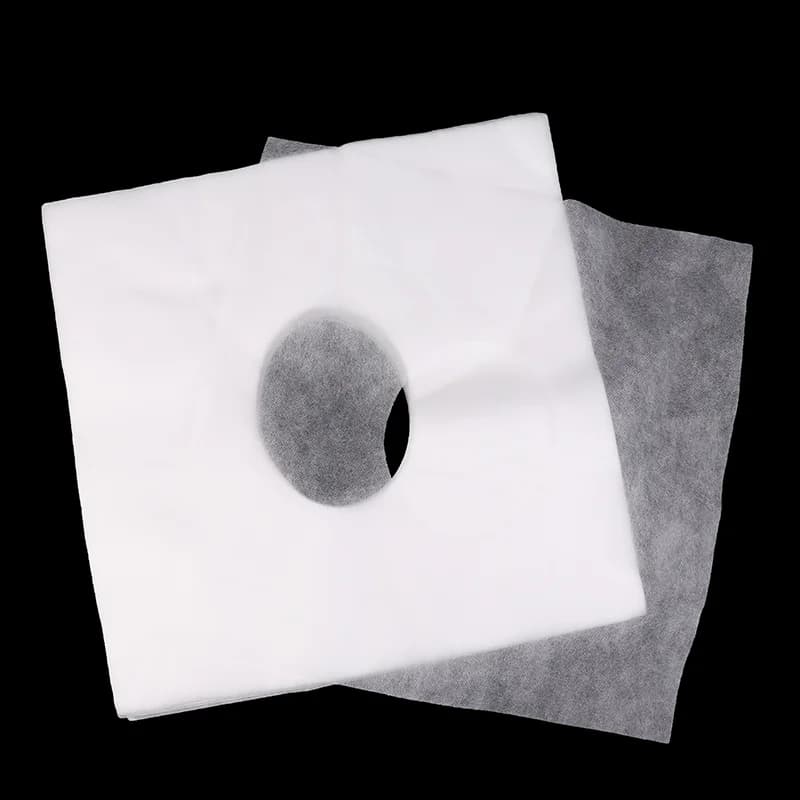 100Pcs Spa Salon Disposable Massage Face Rest Cushion Covers Cradle Sheets Headrest Pillow Paper Massage Face Cradle Table Cover