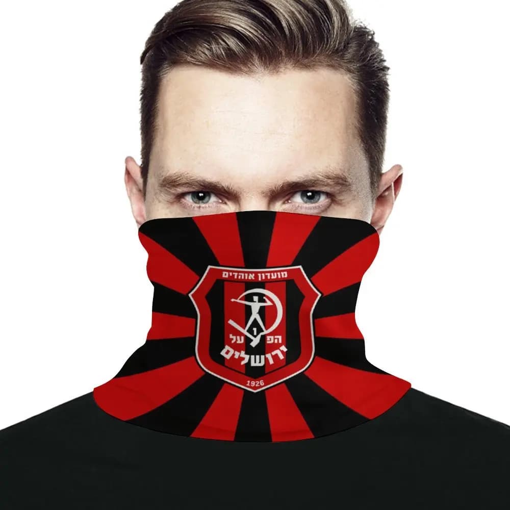 Hapoel gerusalemme FC maschera per il viso turbante senza cuciture copricapo collo caldo all'aperto multifunzionale