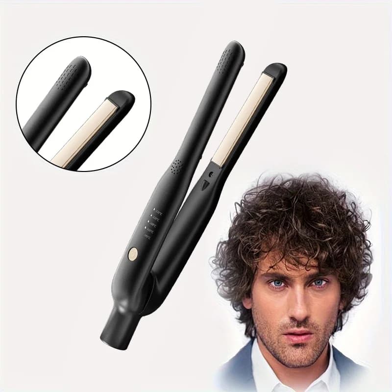Professional hair plate, ion iron with negative ions, men's hair styler, anti-coating handle for styling without crack