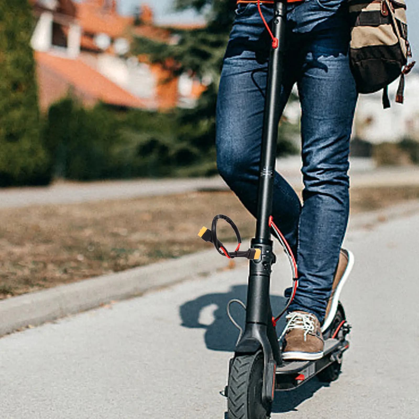 Cavo di ricarica per monopattino elettrico, prolunga per unità di controllo, compatibile con cavo di ricambio per bici elettrica e monopattino