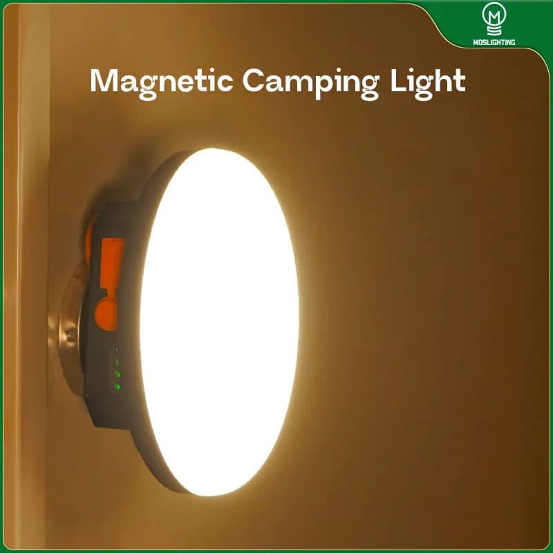 MOSLIGHTING 30W Rechargeable LED Camping Lantern with Magnetic Portable Flashlight Tent Lights Emergency Work Maintenance Lights