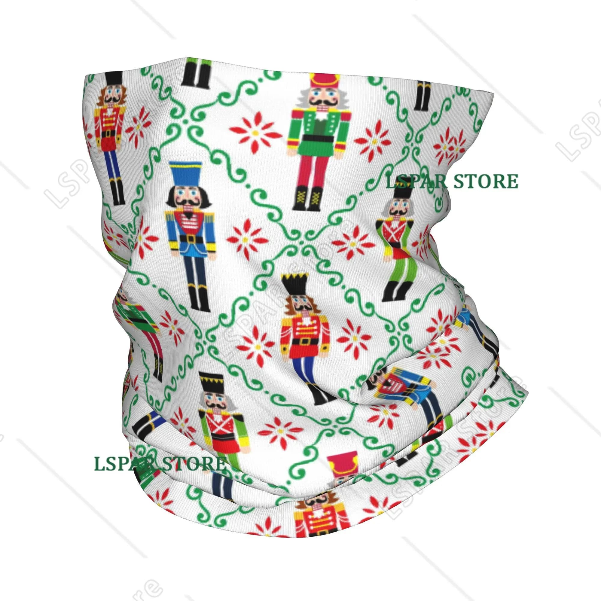 Sciarpa Quadrata Nutcracker Soldier, Copricollo Unisex per Escursionismo Invernale, Sci, Moto e Maschera Facciale