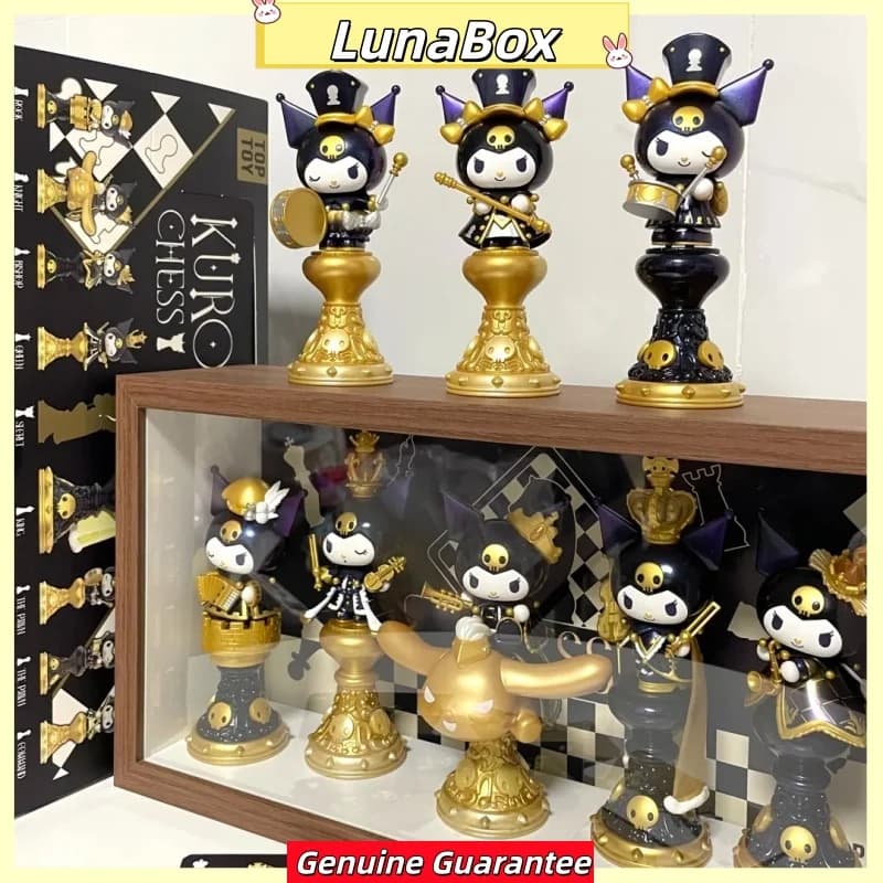 Sanrio Kuromi Serie di scacchi Scatola cieca Kuromi Guess Bag Action Figure Mistero Scatola a sorpresa Anime Figure Decor Toy Regalo di compleanno