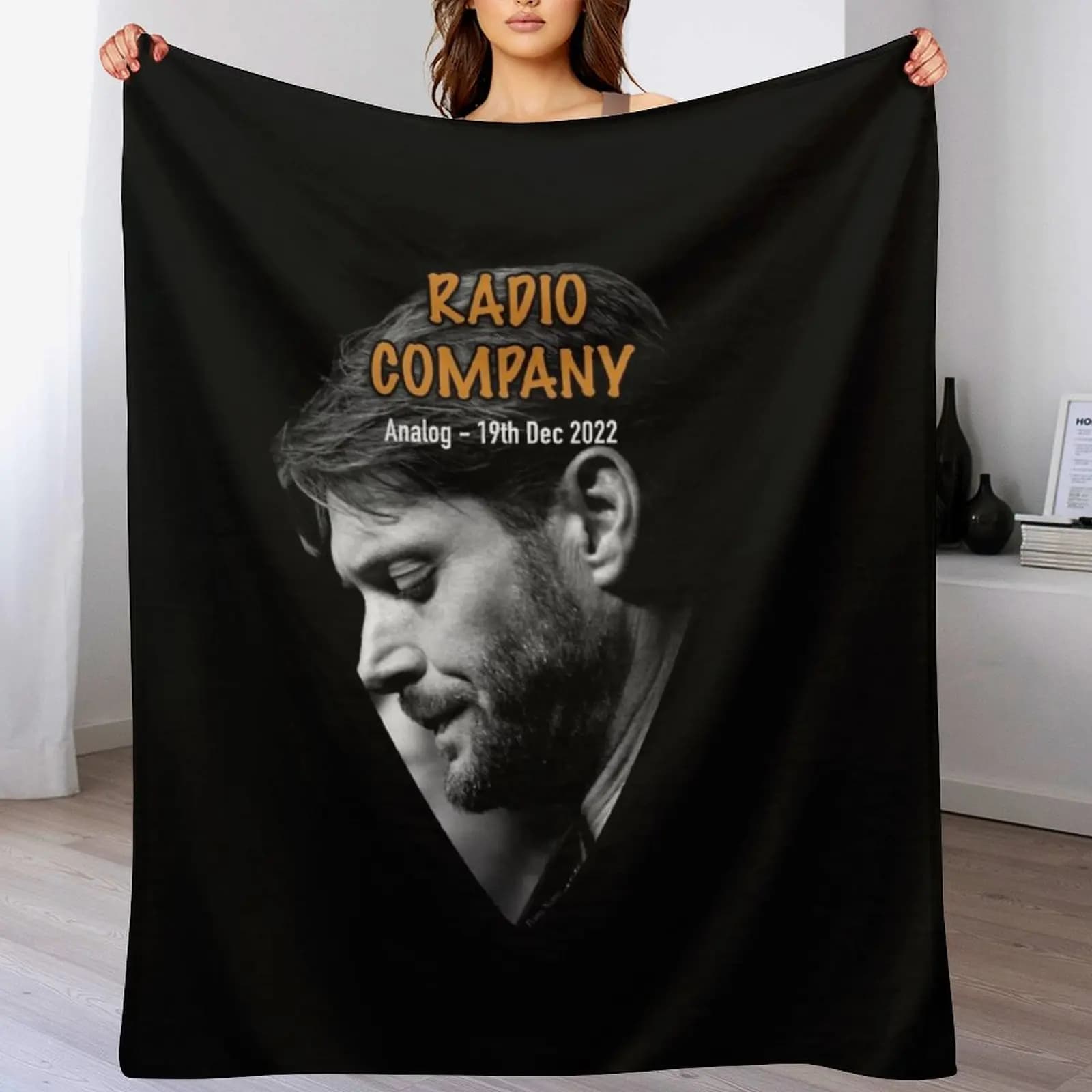 Jensen Radio Company Guitar Pick Throw Blanket, coperta soffice e accogliente per la decorazione domestica