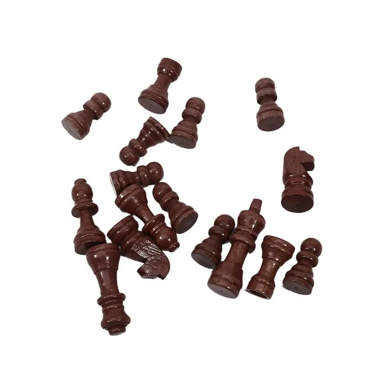 32Pcs International Complete Chessmen Set 16 Black & 16 White Chess Pieces Replacement Board Game Entertainment Accessories