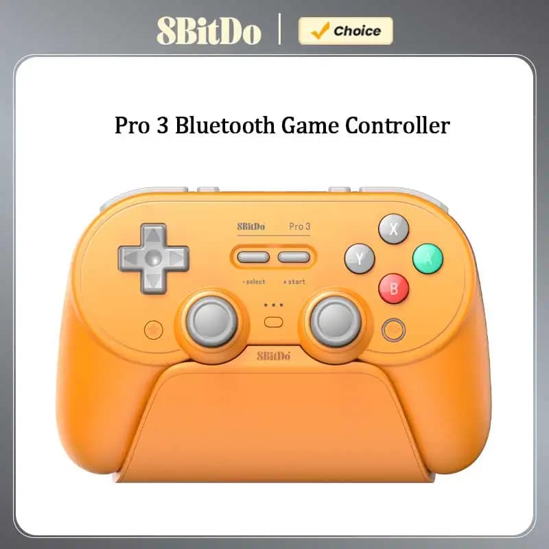 Controller di gioco Bluetooth 8BitDo Pro 3 con joystick TMR, gamepad wireless per NS Nintendo Switch 2, PC Windows, ANDROID, iOS