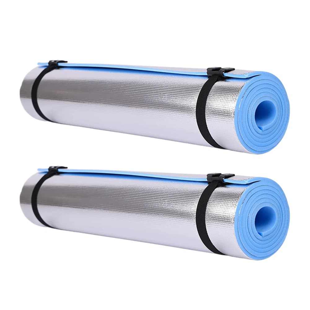 Waterproof yoga mat with aluminum membrane, portable exercise mat, camping mat, multifunction picnic mat for fitness exercises