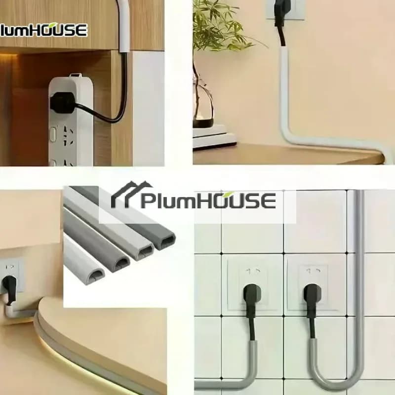PVC Cable Trunking Self Adhesive Backing Durable For Home Office Wire Management