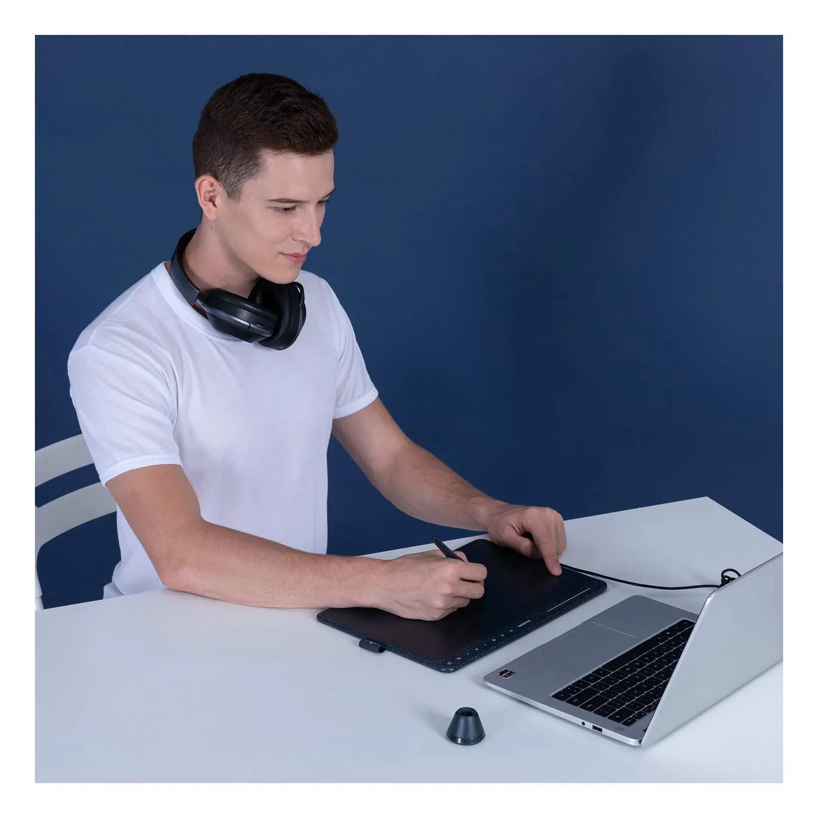 Music Lover HS611 Multi-media Keys Digital Drawing Writing Tablet Pc Pad Electronic Pen Graphic Tablet
