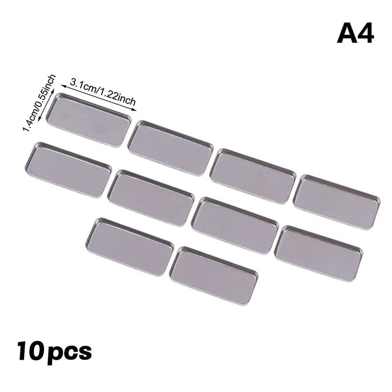 5/10pcs Makeup Palettes Empty Square Palette Iron Cases Pans For Powder Empty Eyeshadow Tin Pans