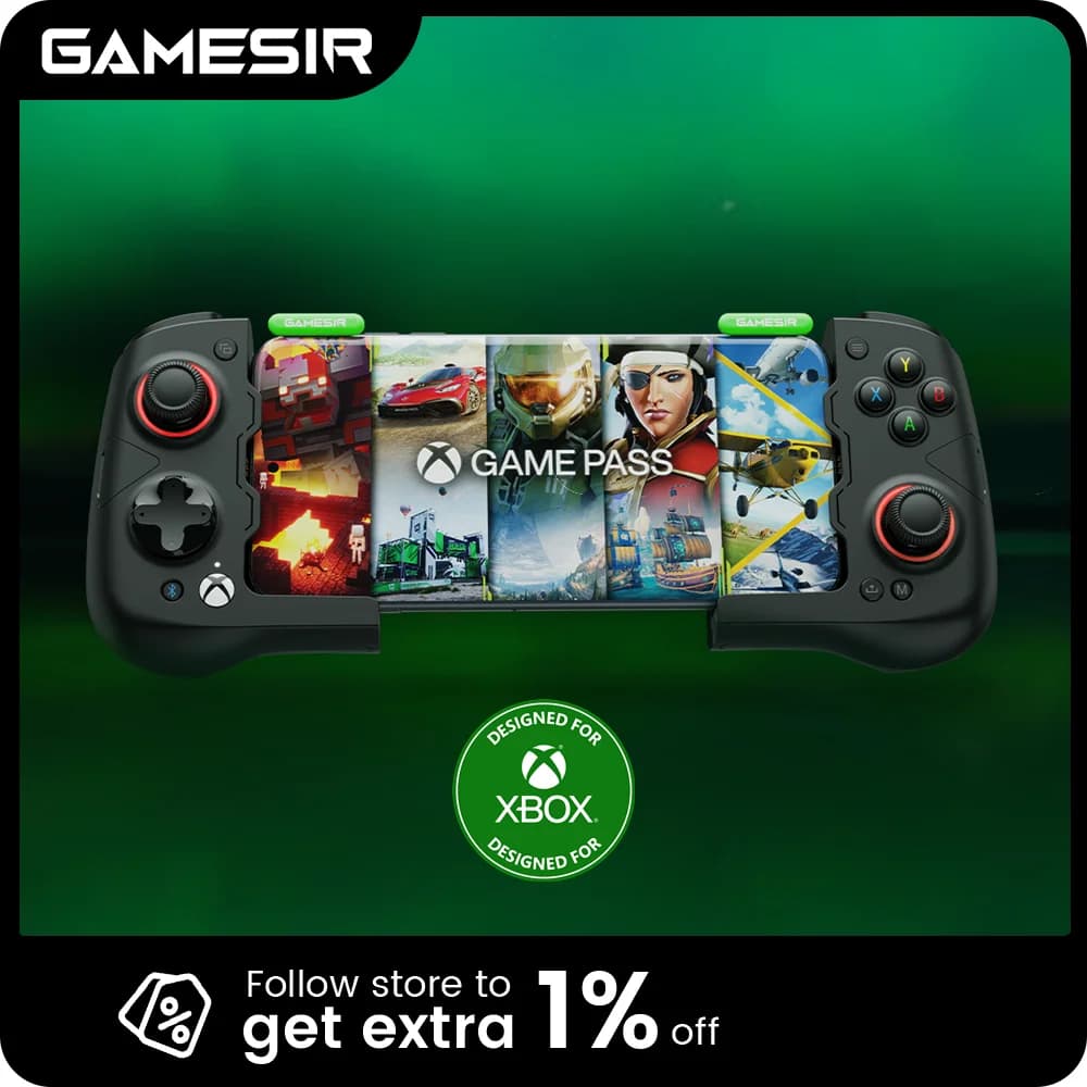 GameSir X4 Aileron Controller mobile autorizzato Xbox, joystick e trigger effetto Hall per telefono Android, design Joycon portatile