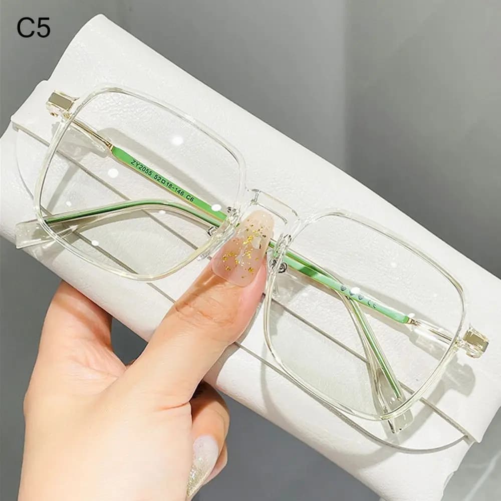 Vintage Eyewear UV Protection Clear Frame Sunglasses Oversized Sunglasses Shades Ladies Sun Glasses
