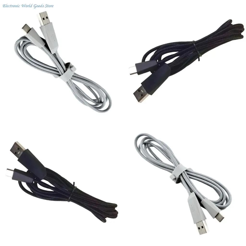 A3PD Long Last PVC USB Chargers Cord Optimized For ROG DeltaS High Performances Gaming Headsets Data Cable 70.87in