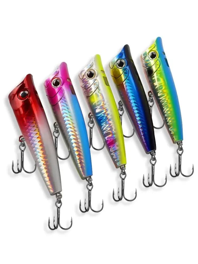 TAIYU Fishing baits 14g 9cm Topwater Popper Wobbler Artificial hard baits Colorful water Freshwater/salt water Great noise fishing call
