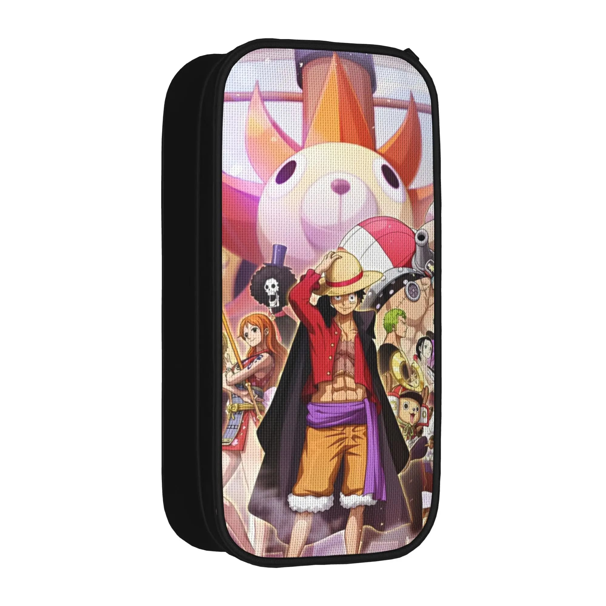 Astuccio per Matite One Piece Anime, Portapenne Creativo, Borsa Porta Penne per Ragazze e Ragazzi, Ampio Scomparto, Astuccio con Cerniera per Ufficio