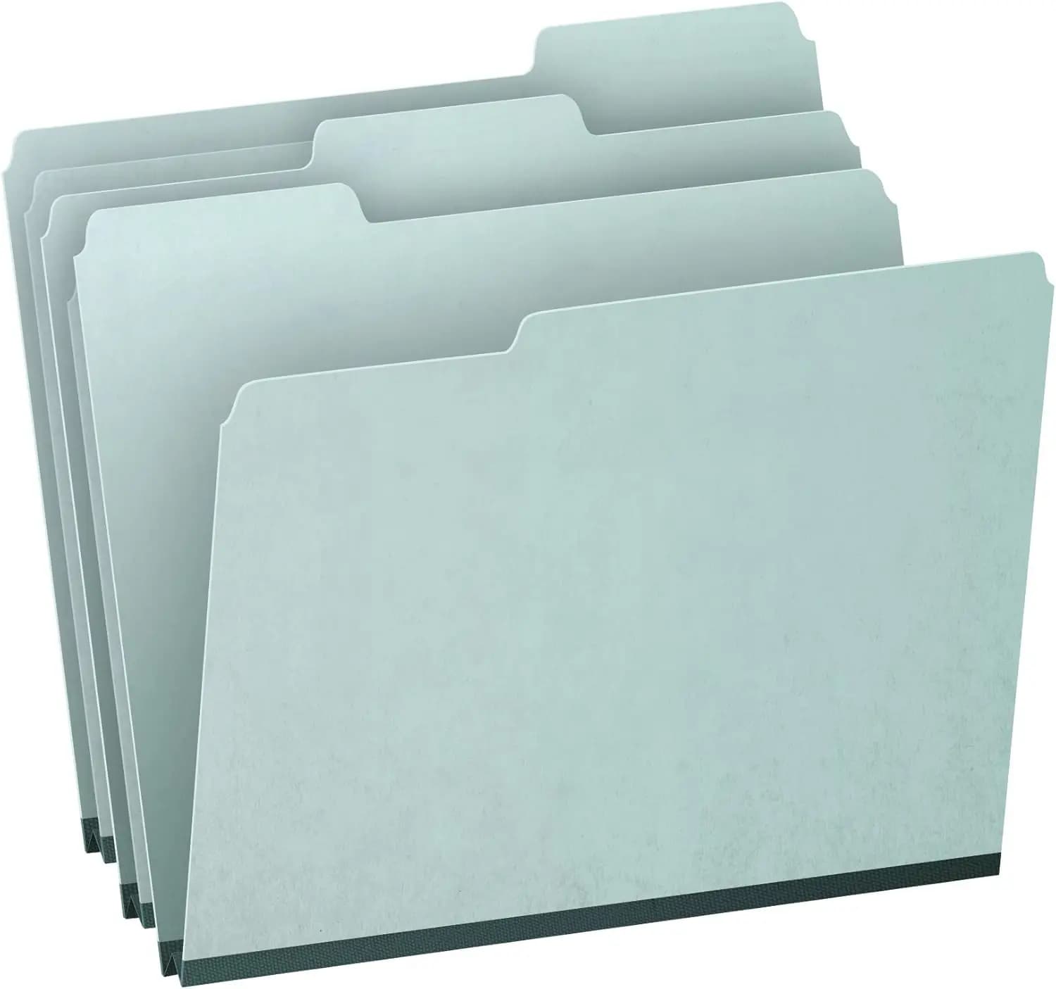 Cartelle di file espandibili da 1 pollice con 1/3 linguette tagliate, formato lettera, colore blu, 25 per scatola