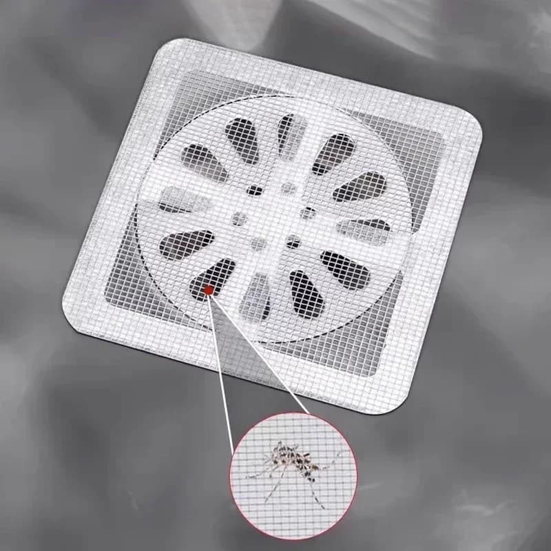 Anti-Blocking Drain Filter Disposable Hair Catcher Mesh for Shower/Sink Sticker Floor Drain Cover, Bathroom & Kitchen Strainer