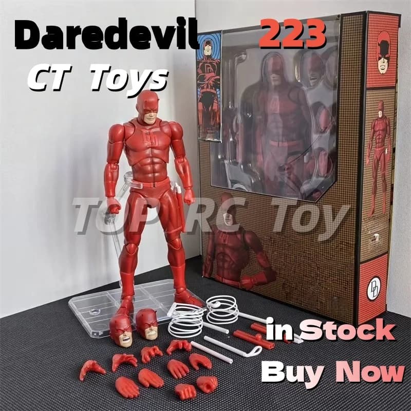 CT Daredevil Figura Mafex 223 Versione comica Shf Anime Action Figure Figurine Statua Modello Anime per bambini Giocattoli Regali di compleanno
