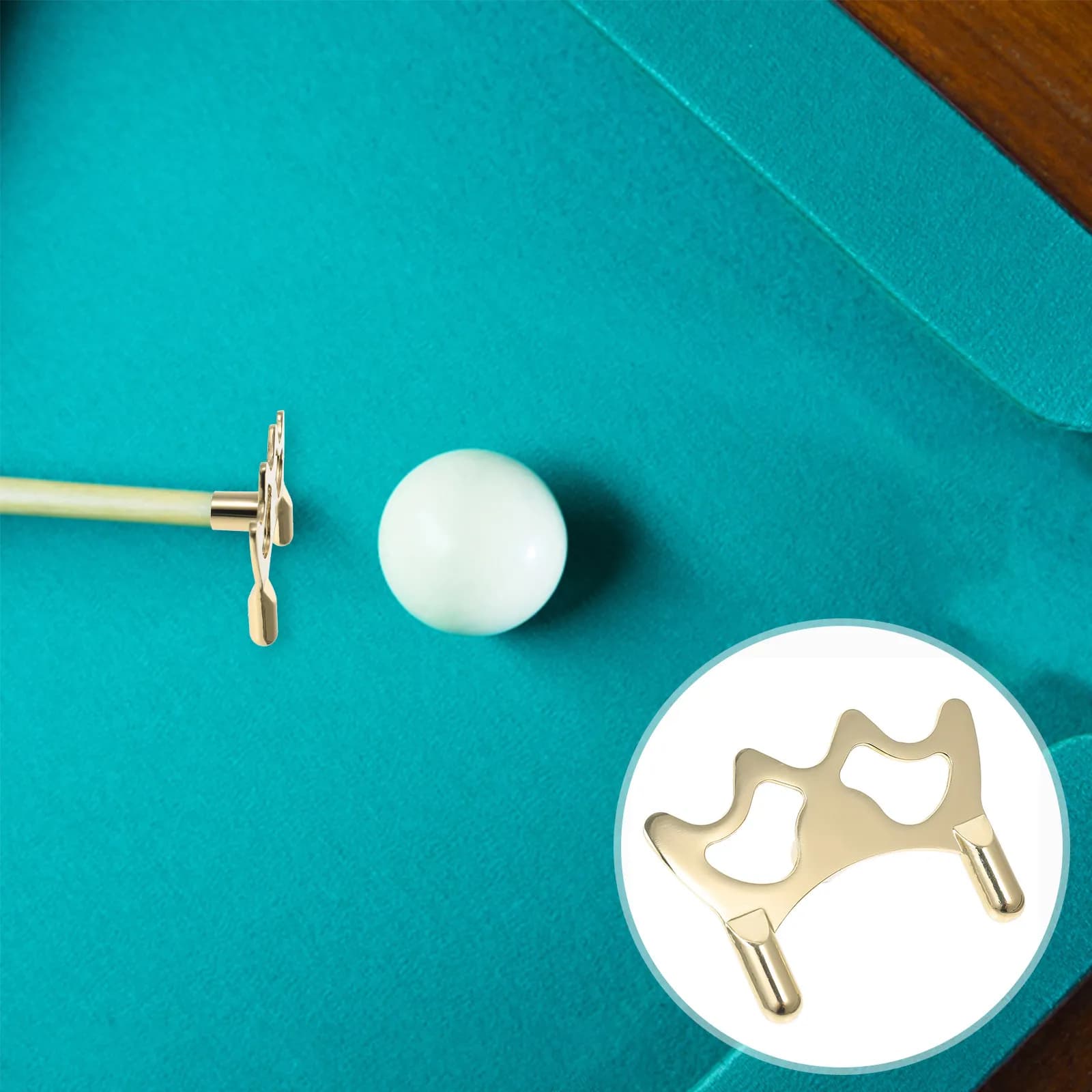 Supporto per Stecche da Biliardo in Lega di Alluminio Premium, Leggero e Compatto, Antiscivolo, Facile da Trasportare, per Snooker