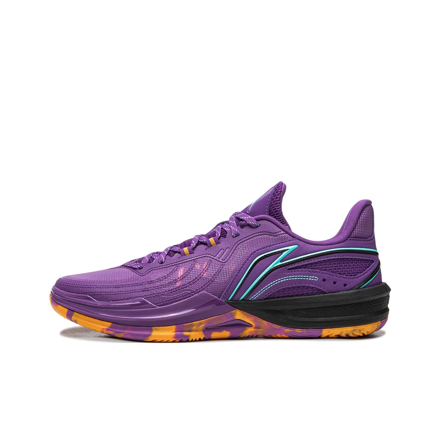 Li Ning Assassin's Creed 2V2 Low top Performance Basketball Shoes Men's Plum Purple ABPW009-6