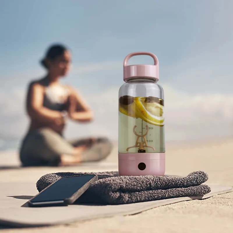 High Temperature Resistant Electric Mixing Shaker Mug, Leak-proof Large Cup for Protein Powder Shake