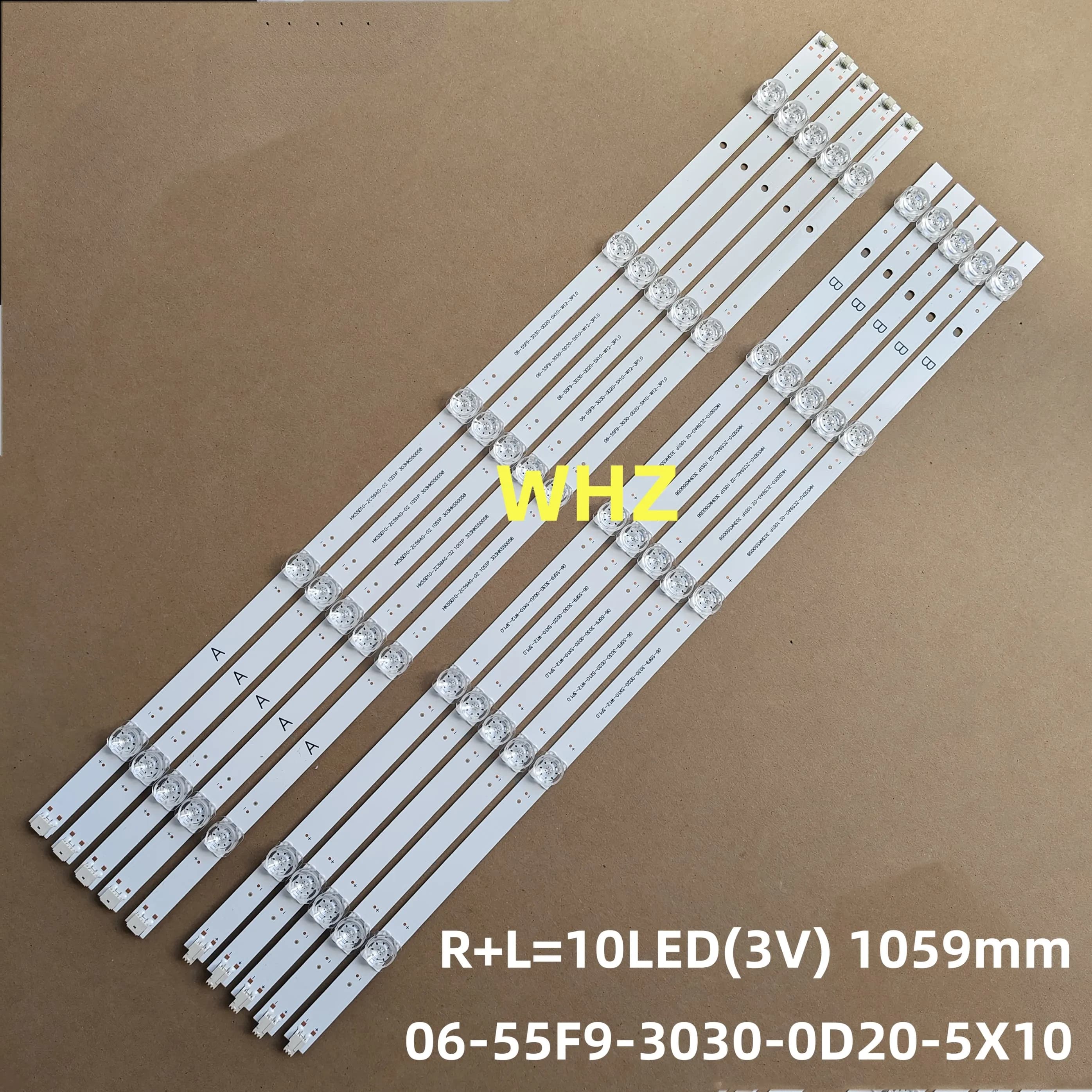 LED Backlight Strip for Haier LE55A8500 LU55D31J LE55U6900UG LS55Z51Z H55E16 55CE5512H3 W55 PGTV58F HK55D10-ZC59AG-02