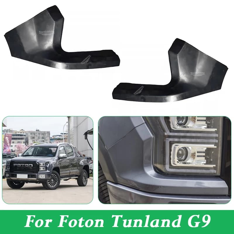 For Foton Tunland G9 Headlight Front Panel Headlight Surround Triangle Front Bumper Cover Headlight Corner