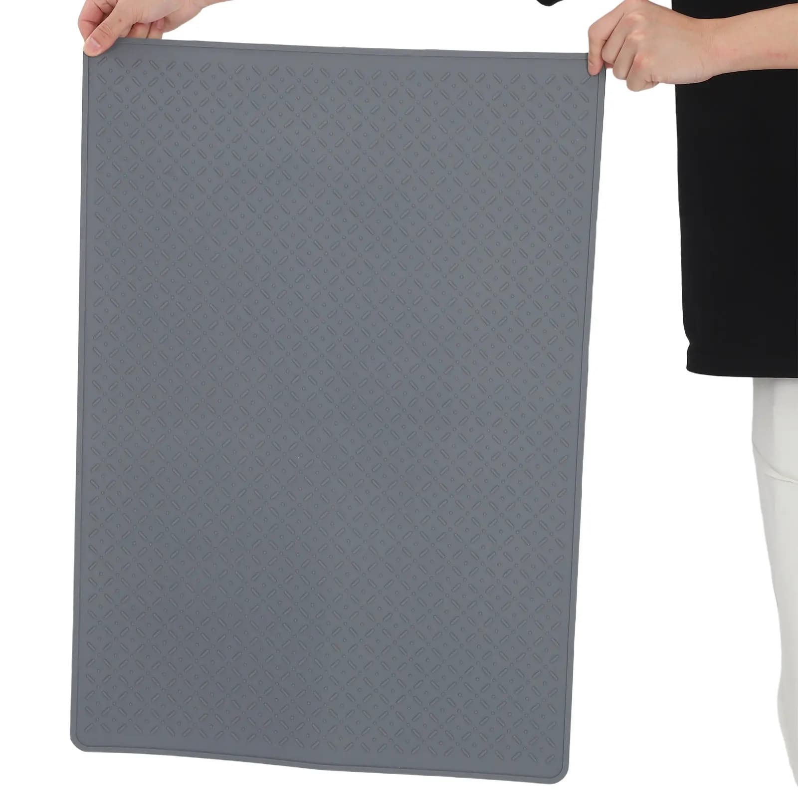 Tappetino in Silicone per Piano Cucina, Resistente al Calore, Antiscivolo, per Lavatrice, Piano Cottura, Fornello a Induzione, Friggitrice ad Aria, Piatti
