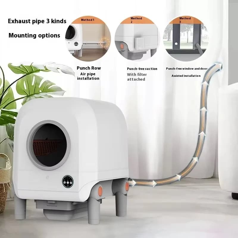 Lettiera Intelligente per Gatti con Raccolta Rapida dei Rifiuti, Telecamera ad Alta Risoluzione, Tecnologia Autopulente all'Avanguardia, Fornitore di Punta