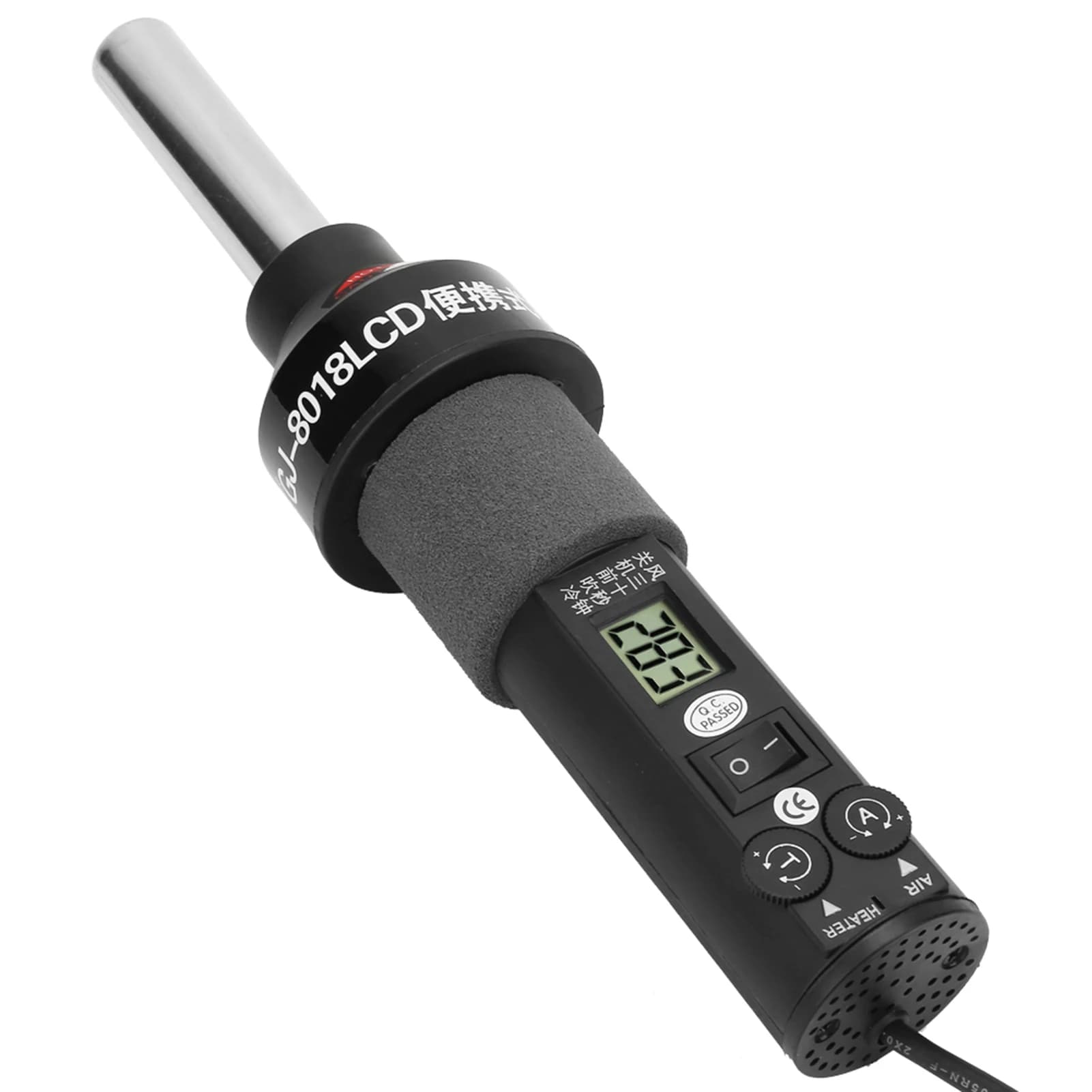 450W Pistola ad aria calda LCD Calore elettronico regolabile Pistola ad aria calda Dissaldatura Stazione di saldatura IC SMD BGA