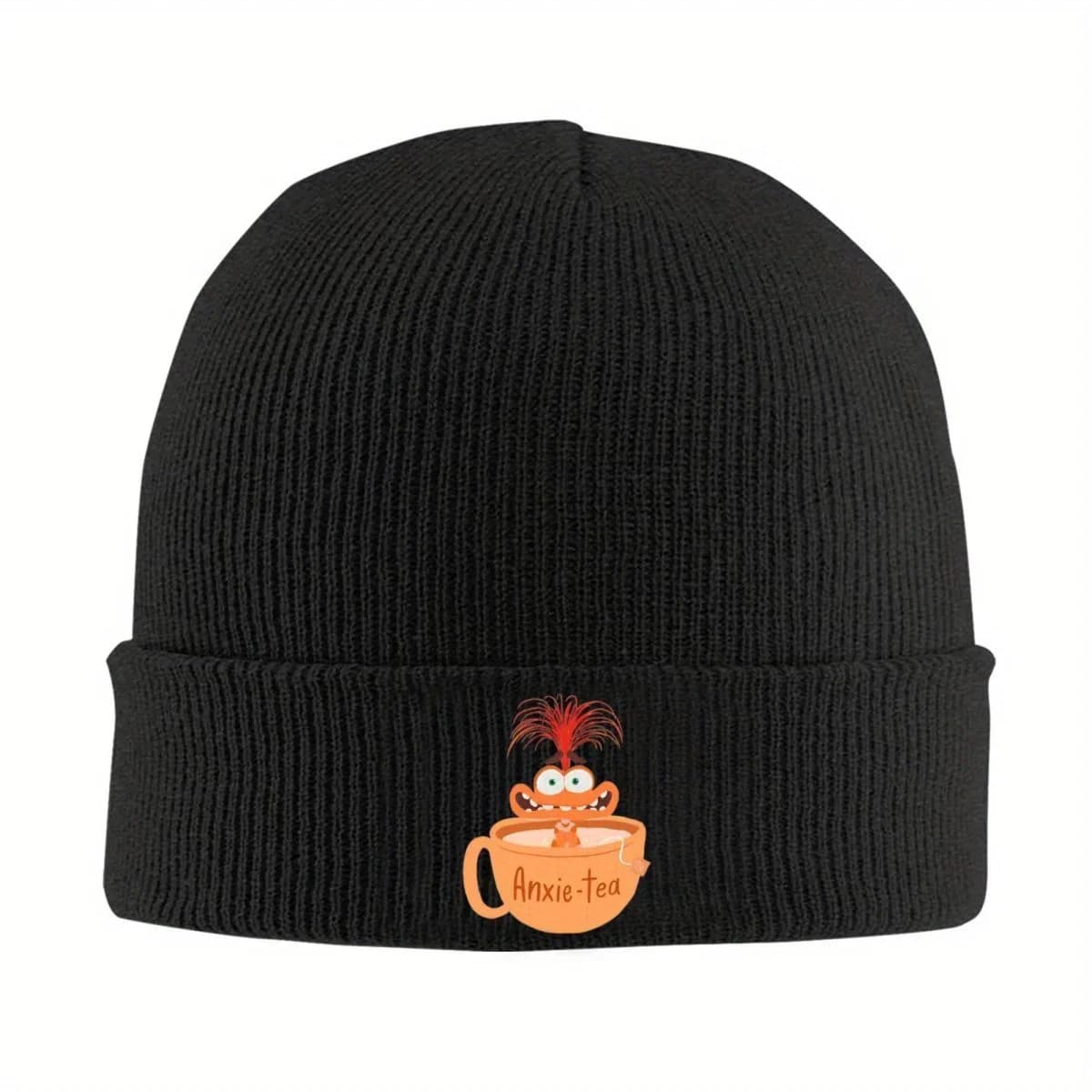 2026 Anxie-tea Inside Out Beanie Hats Bonnet Hats Unisex Adult Casual Kpop Knit Hat Spring Graphic Elastic Caps