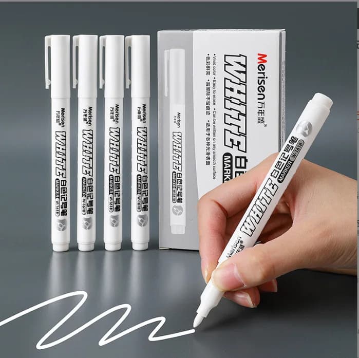 1 pz pennarelli bianchi vernice oleosa impermeabile 1mm tatuaggio pennarelli per la pelle penna Gel Scribe fai da te trucco permanente forniture per tatuaggi