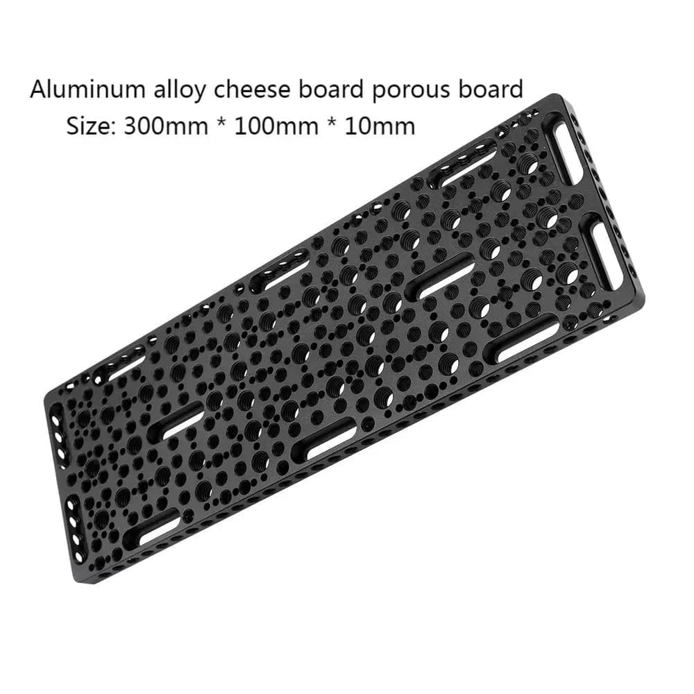 Multi-Functional Cheese Plate, Switching Mounting Plate with Built-in ARRI Locating Holes for Camera and Tripod