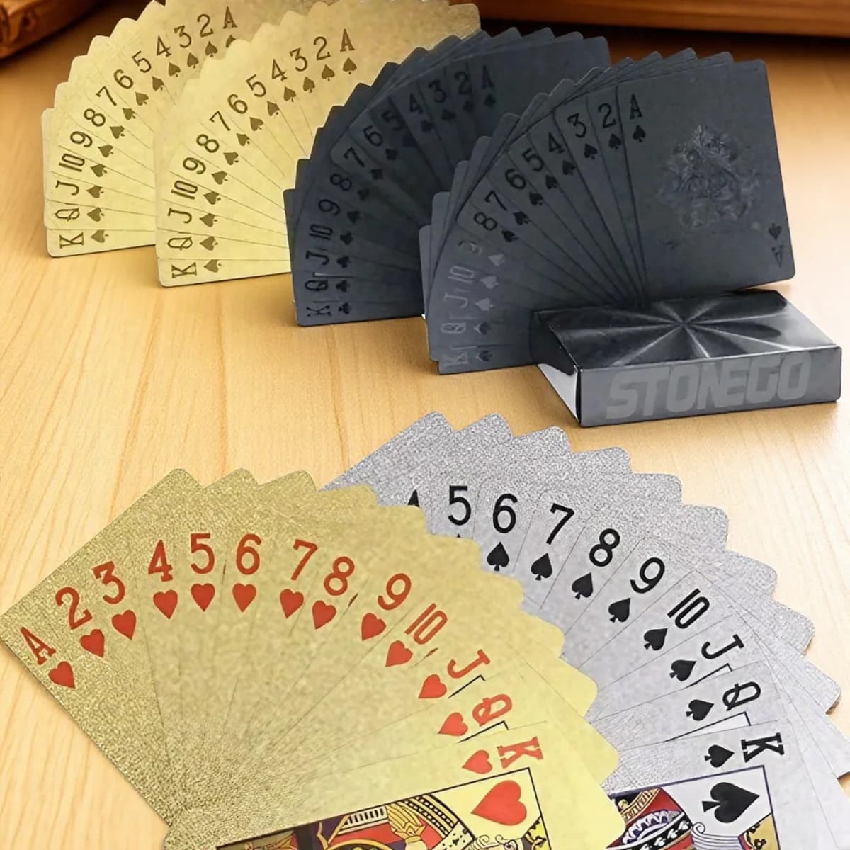 Carte da poker in plastica opaca Carte da gioco in PET impermeabili per giochi da tavolo Mazzo classico Trucchi magici Strumento Set da poker da casinò