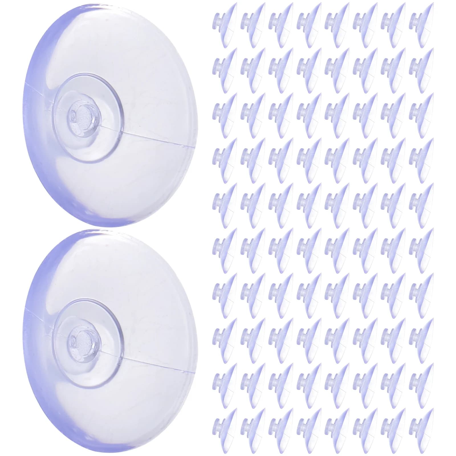 100 pz 2cm ventosa ganci Mini ganci di aspirazione riutilizzabile finestra di vetro aspirazione ganci in PVC per la cucina bagno decorazione della casa