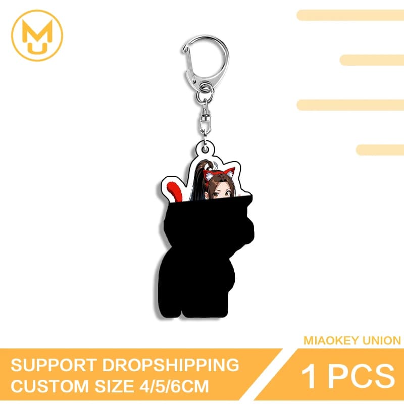 Hot Mai Shiranui Anime Keychain Fashionable Pendant Keyring Backpack Wallet Decorations Collection Accessories For Handbags