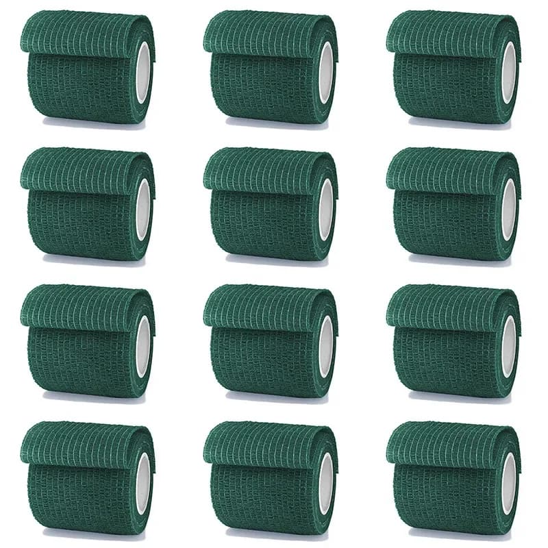 1/6/10/15 Pz 5 cm Verde Scuro Sport Auto Adesivo Benda Elastica Wrap Tape Elastoplast Per Ginocchio Supporto Pad Dito Caviglia Palmo
