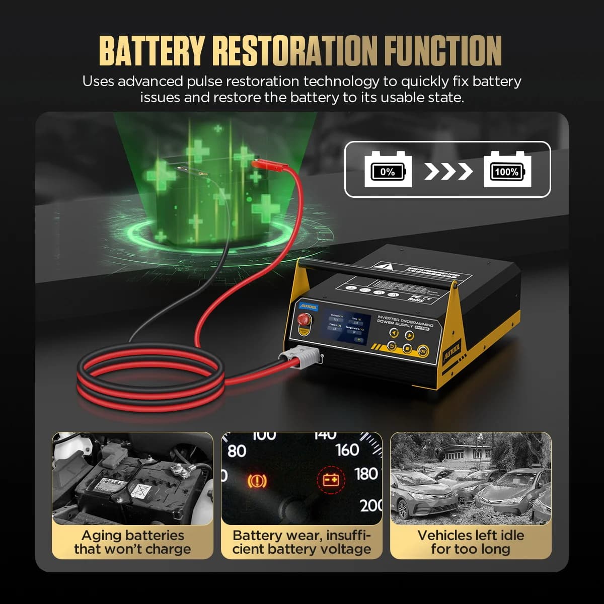 Em385 150a 9v-16v Car Inverter Programmazione Alimentatore Caricabatteria Jump Starter Regolatore Trasformatore di tensione