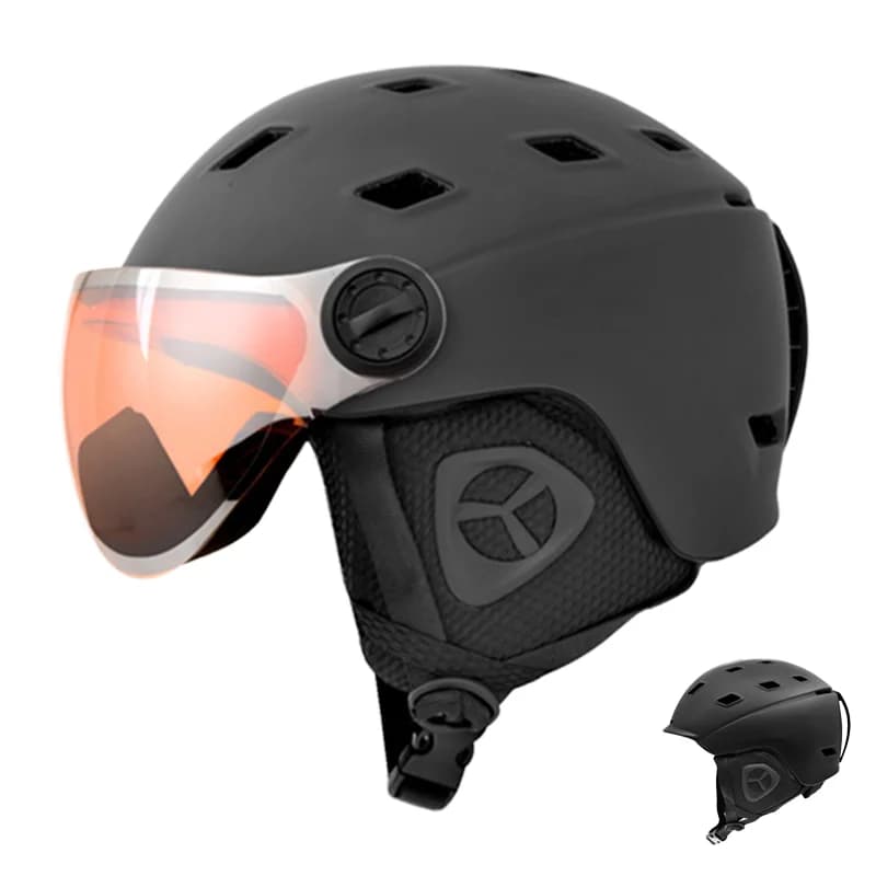 CE Approved Sports Double Snowboard Helmet with light visor Custom MTB Bike Helmet with pleasant design for safety features for adults