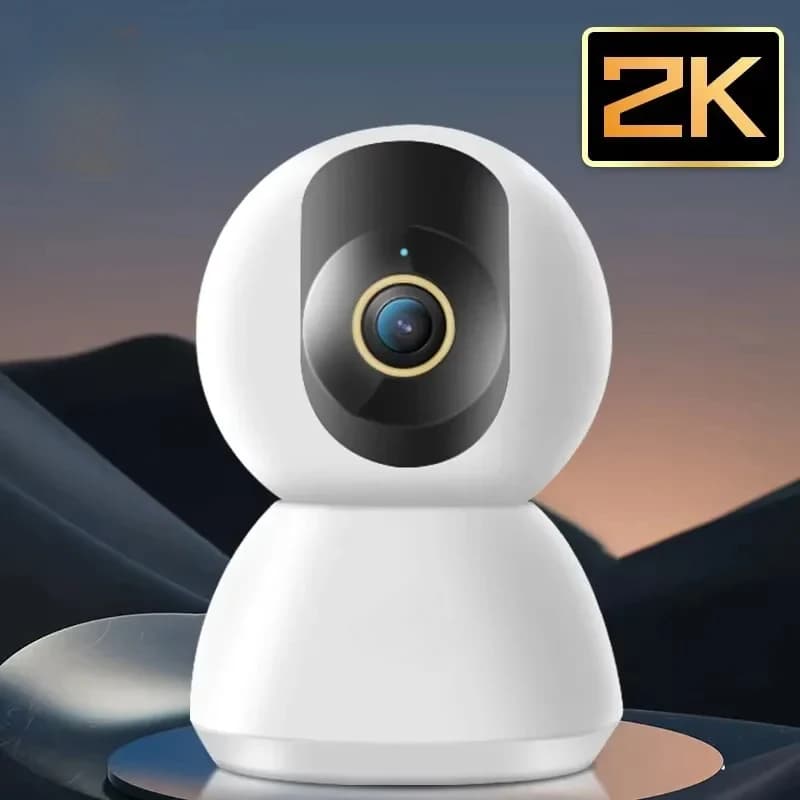 360 ° Smart Home Security Camera Mi PTZ 2K Webcam 1296P 3 Megapixel AI Human Detection Night Vision Webcam Works with Miji